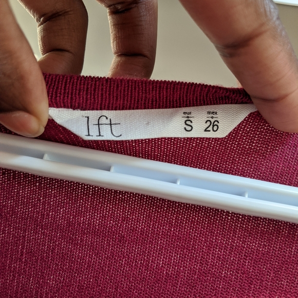 lft V-Neck Fine Knit Sweater - Picture 3 of 5